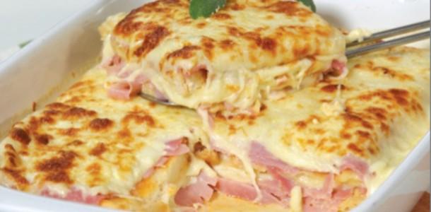 Lasanha Presunto e Queijo